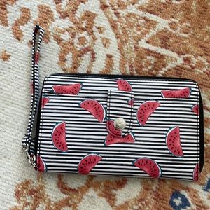 Watermelon Striped Wallet/Passport Holder